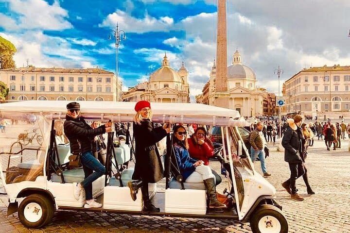 Rome Highlights by Golf Cart Shared Tour of Top Landmarks
