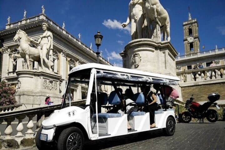 Rome Highlights by Golf Cart Shared Tour of Top Landmarks