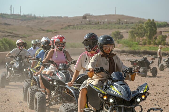 Agafay Desert Sunset Quad Ride, Dinner & Fire Show from Marrakech