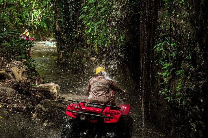 Bali ATV Ride Waterfall,RiceField,River,Kingkong Temple Cave