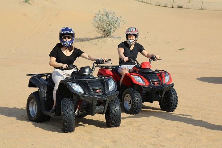 Quad Biking Adventure with Camel and Sand Boarding Tour Abu Dhabi