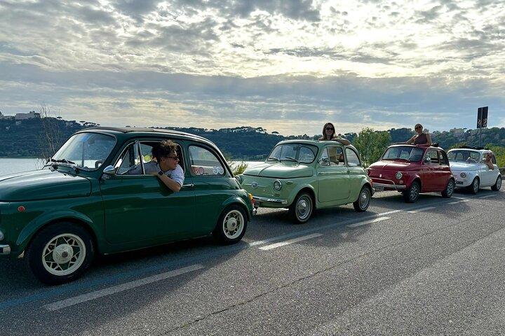 Rome Private Fiat 500 Tour: City Highlights & Local Food Tasting