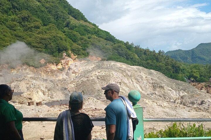 Sulphur Springs Mud Bath Volcano Tour and Waterfall with Lunch