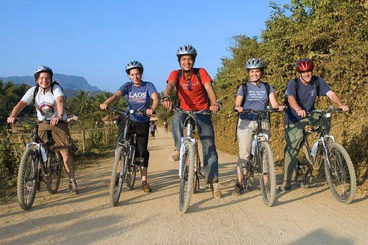 Luang Prabang Mountain Biking Trekking and Waterfall Private Tour