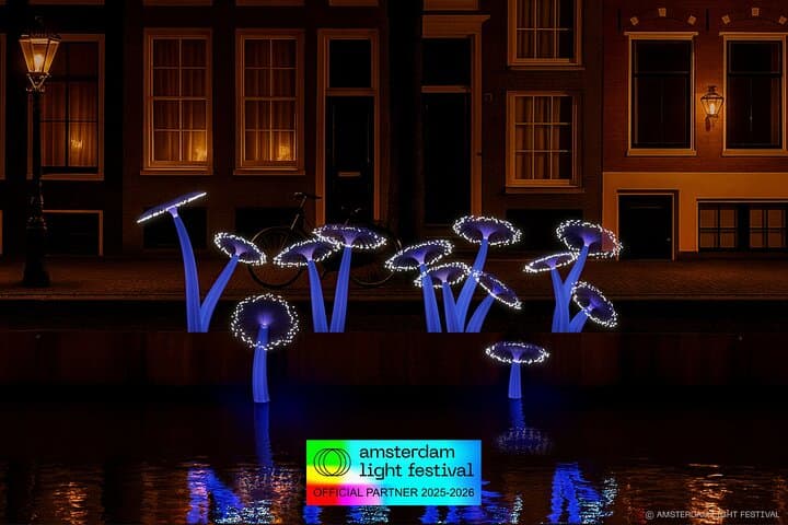 Amsterdam Light Festival: Cruise Unlimited Drinks & Bite option