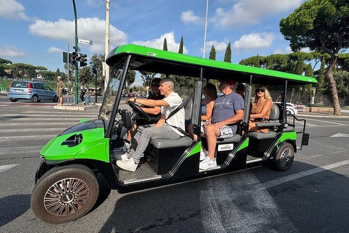 Golf Cart Tour in Rome with Traditional Gelato Degustation