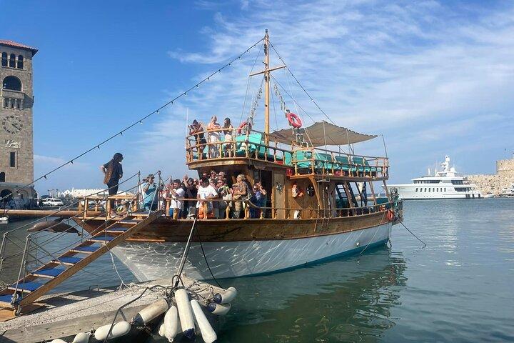 All Day Cruise in Rhodes ,Traditional Luxury Boat (All Inclusive)