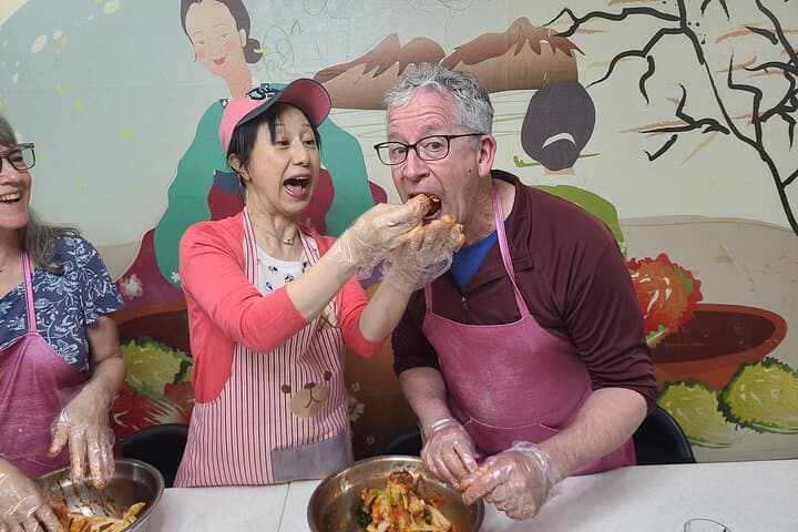 Hands-on Kimchi Making & Kimchi Jeon + Makgeolli in Myeongdong