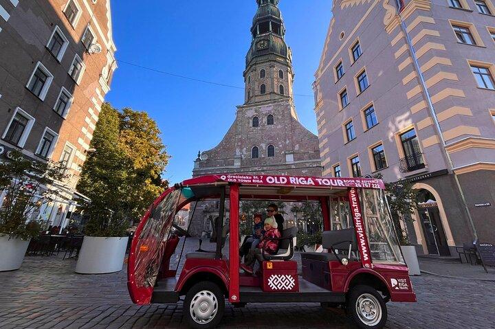 Riga Combo: Boat Tour & Old Town Electrobus Tour with Audio Guide
