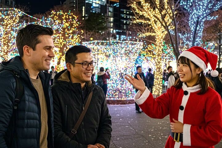 Experience the Magic of Christmas in Tokyo by Private Vehicle