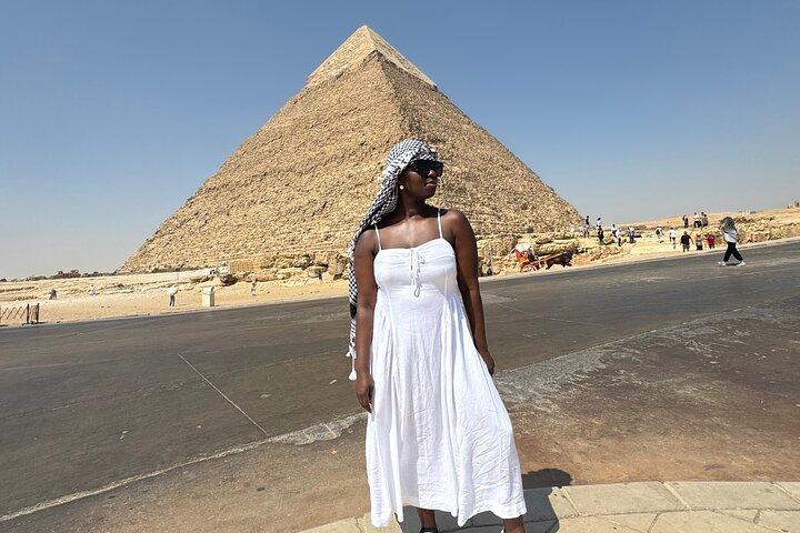 Giza Pyramids Tour, Sphinx, Camel Ride and Shopping