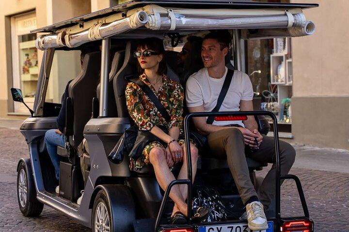 Private Panoramic Rome Food Tour by Golf Cart with Hotel Pick-Up