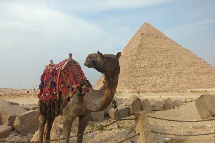 Camel Ride around the Pyramids at Sunrise or Sunset Private Tour