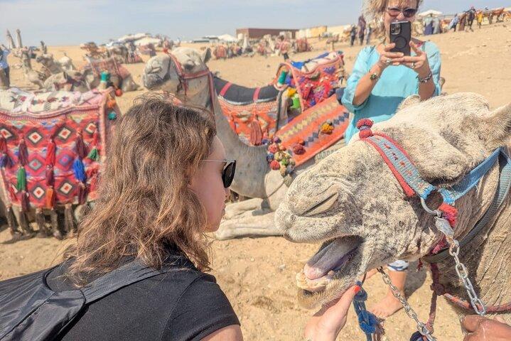 Camel Ride around the Pyramids at Sunrise or Sunset Private Tour