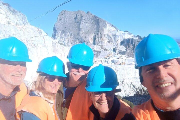 PRIVATE TOUR: Tour of the Carrara Marble Quarries & Wine Experience in Luni