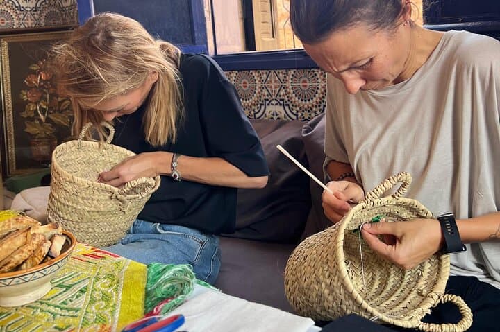 Embroidery Techniques to personalize your Moroccan Basket or Hat