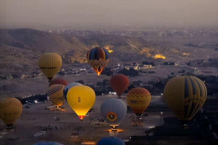 Luxor Sunrise Hot Air Balloon & Valley of the Kings Private Tour