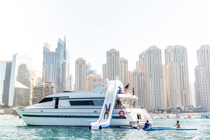 Dubai Yacht Ride & Slide, Snorkeling with Live B.B.Q and Drinks
