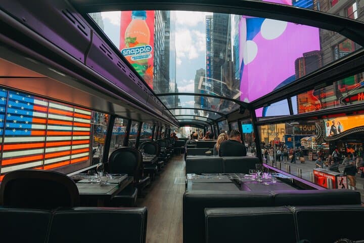 NYC Bustronome Gourmet Sightseeing Lunch Panoramic Bus