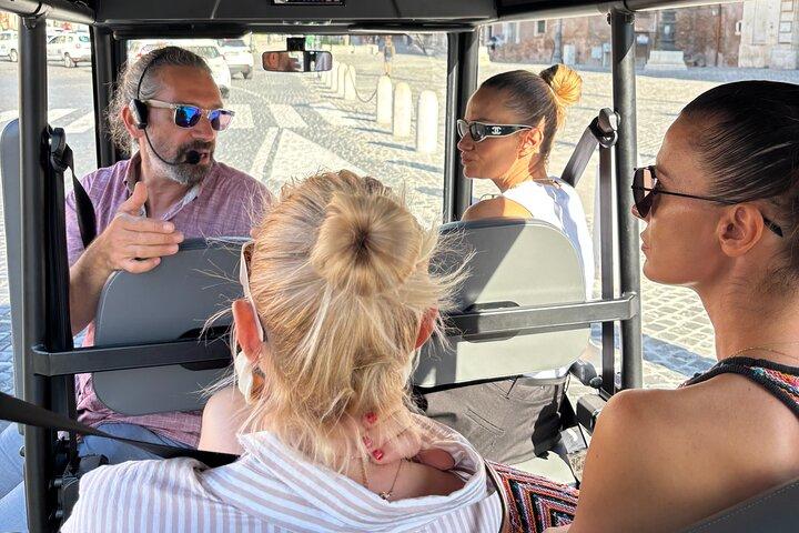Golf Cart Tour in Rome with Traditional Gelato Degustation