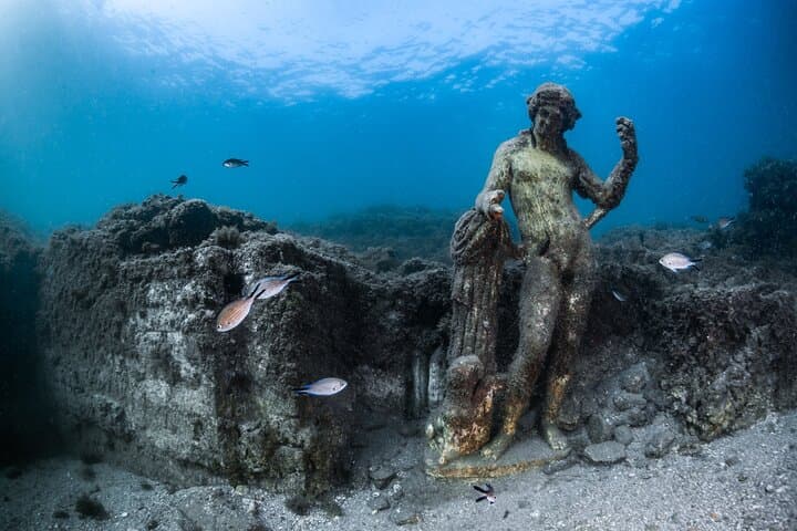 Double Dive Tour in Baia Submerged Park for Certified Divers