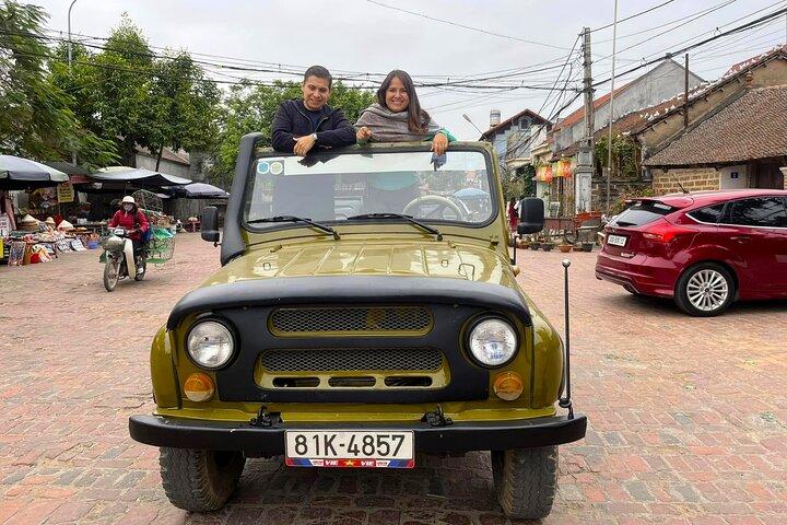 Jeep Tour Explore Duong Lam Ancient Village Full-Day from Hanoi