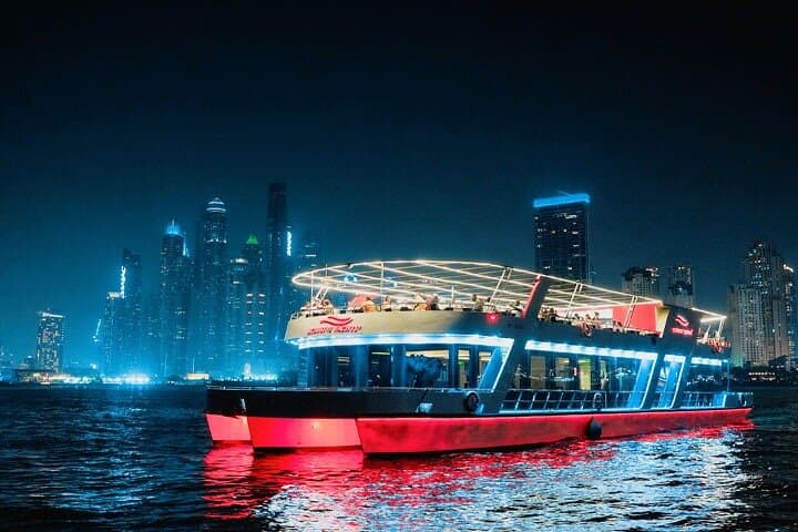 Dubai Marina Dinner Cruise with Live Music & Open Bar