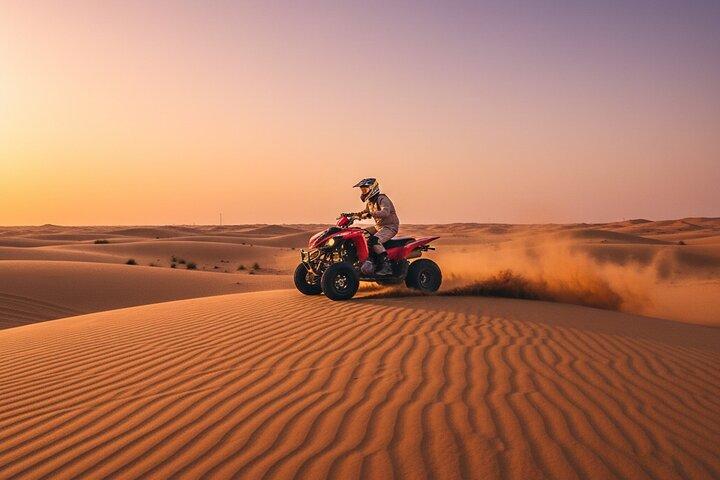 Dubai Desert Safari with Quad Bike Camel Ride Dinner and Shows