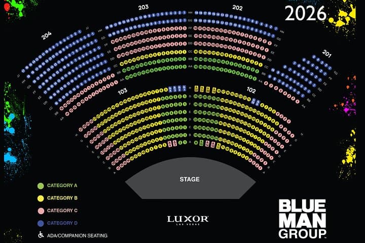 Blue Man Group at the Luxor Hotel and Casino