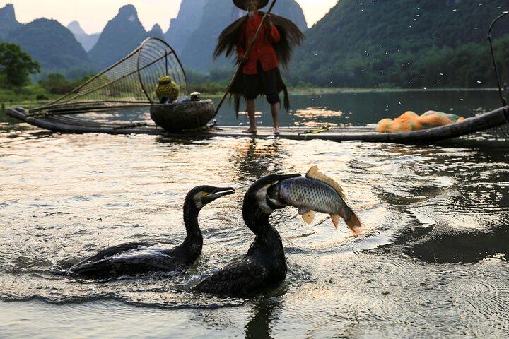 Li River Sunrise Private Cormorant Fisherman Photo Session