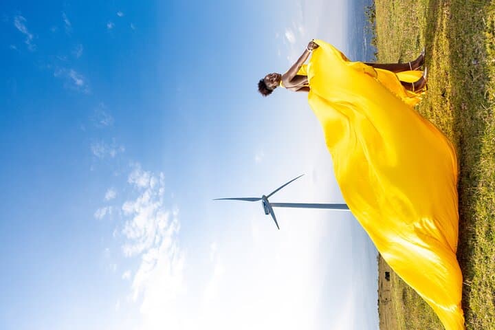 Flying Dress Photoshoot in Nairobi