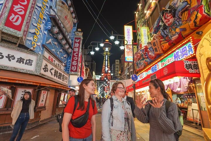 Osaka Local Foodie Walking Tour in Dotonbori and Shinsekai