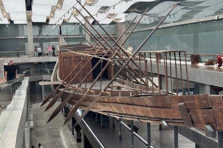 Grand Egyptian Museum: King Tut Gallery, Solar Boat & Lunch