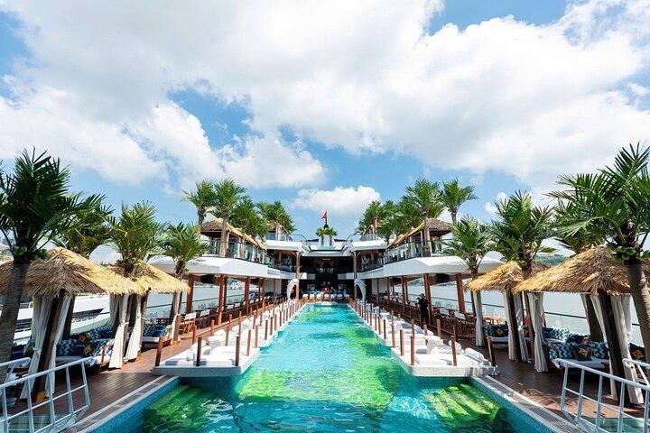 Halong Bay 5-Star Day Cruise – Pool, Cave Tour & Buffet Lunch