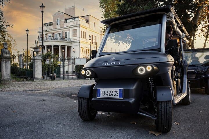 Rome Imperial City: Private Golf Cart Tour with Pick-up Hotel