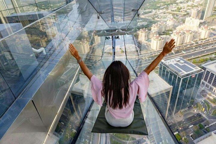 Sky Views Observatory Dubai with Glass Slide with transfer option