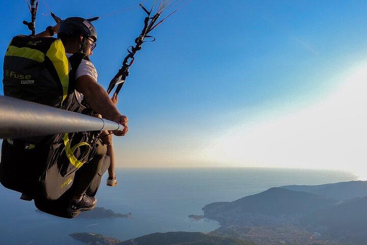 Budva: Tandem Paragliding from 2,500ft with GO2FLY team