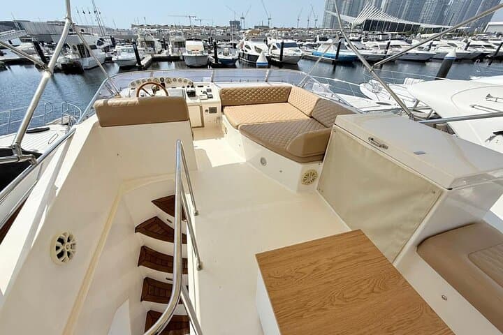 Private 52ft Yacht Cruise Exclusive Charter Experience in Dubai
