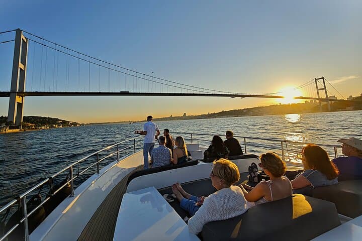 Bosphorus Sunset Cruise with Live Guide on Luxury Yacht
