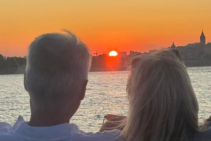 Bosphorus Sunset Cruise with Live Guide on Luxury Yacht
