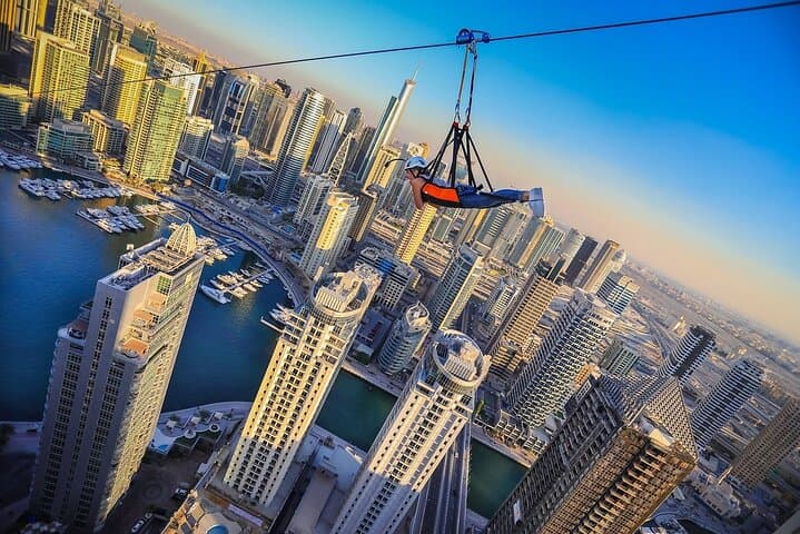 Dubai Marina Zipline Thrill by XLine Includes Photos