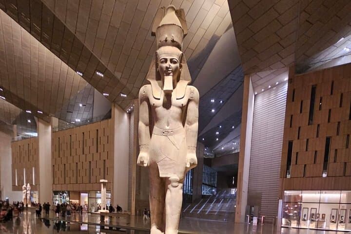 All in one Giza Pyramids, Sphinx, Grand Egyptian Museum, king Tut