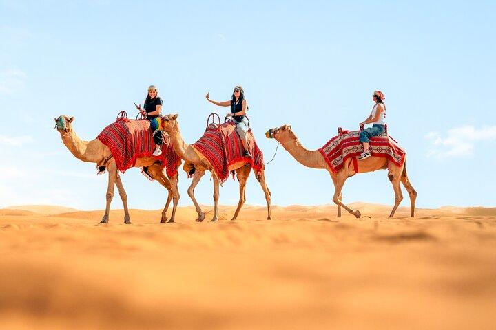 Dubai Red Dunes Safari with Dune Bashing, Camel Ride, BBQ Dinner