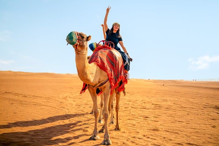 Dubai Desert Safari with Dune Bashing & Camel Ride – Half Day
