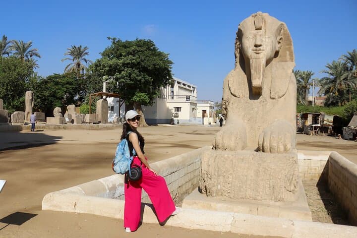 Giza Pyramids Saqqara Tombs, Memphis& ATV Quad Bike with Sunset
