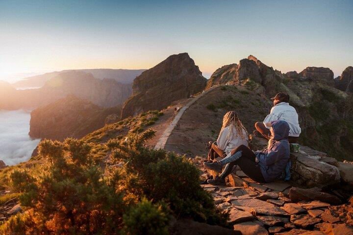 Sunset in Pico do Arieiro and Stairway to Heaven Trail