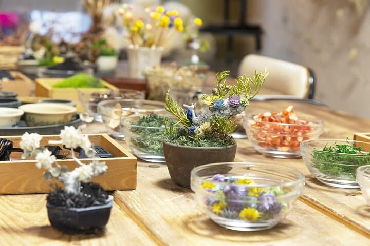 Bonsai Style Arrangement Workshop in Tokyo