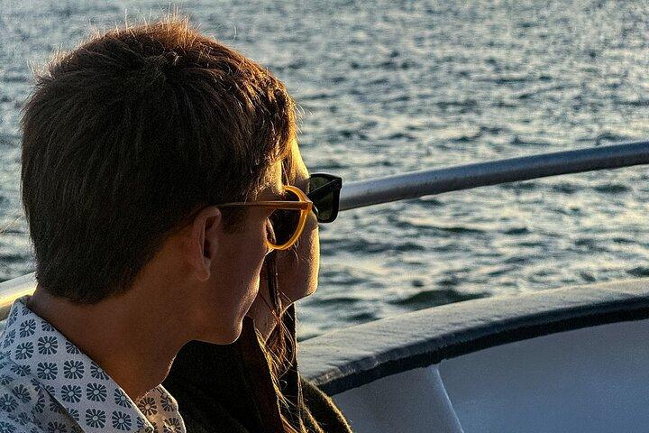 Lisbon: Golden Hour Sunset Boat Cruise with Portuguese Wine