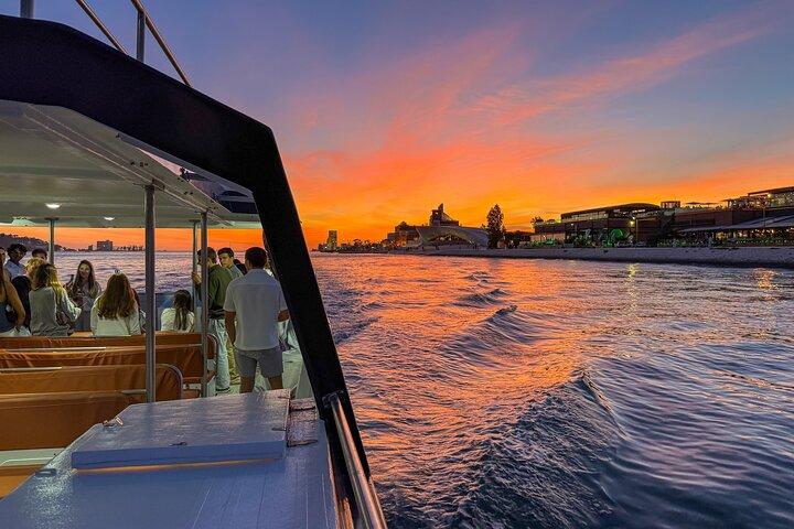 Lisbon: Golden Hour Sunset Boat Cruise with Portuguese Wine