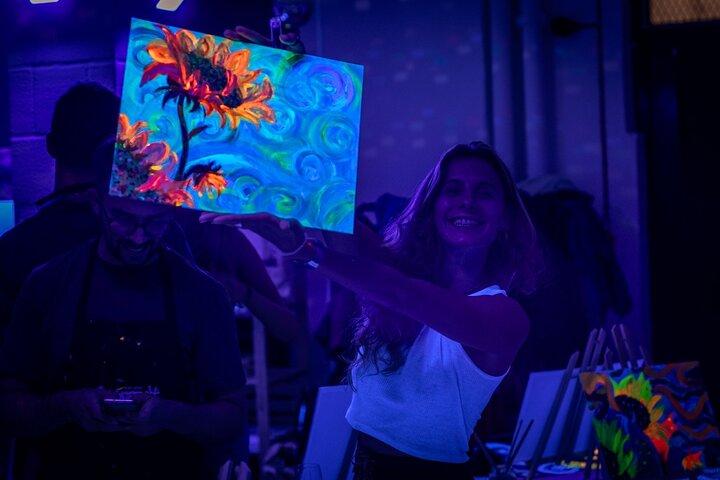 Sip & Paint in the Dark with Bottomless Wine